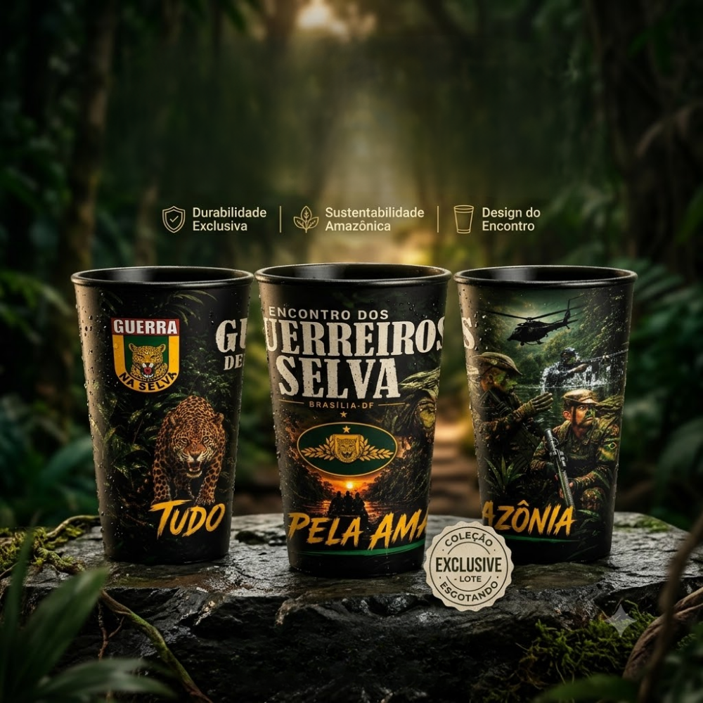 Copo Encontro dos Guerreiros de Selva (Coleção Exclusiva)
